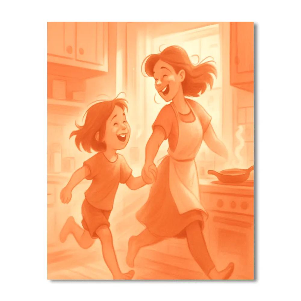 Kitchen Dance Sunrise Paint by numbers kits
