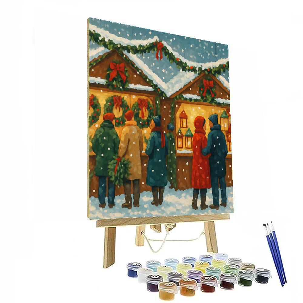 Market Of Wreaths Paint by numbers kits