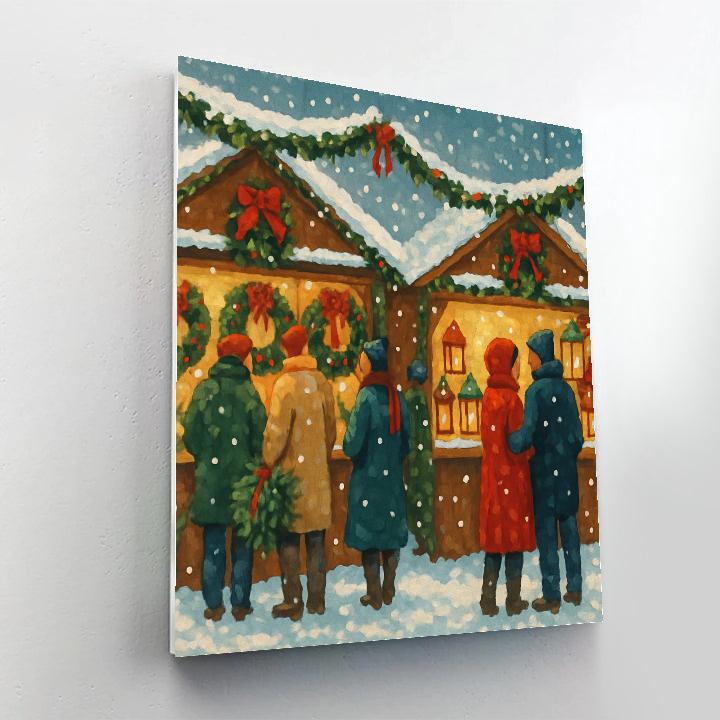 Market Of Wreaths Paint by numbers kits