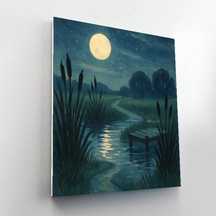 Moonlit Marshway Painting by numbers kit