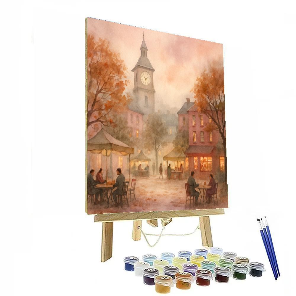 Clocktower Tea Time paint by color