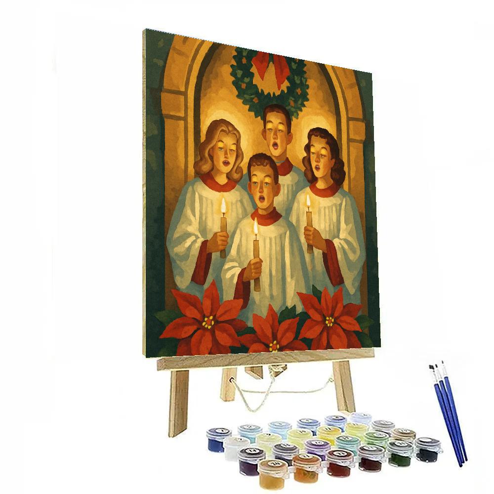 Candlelit Blessing paint by number