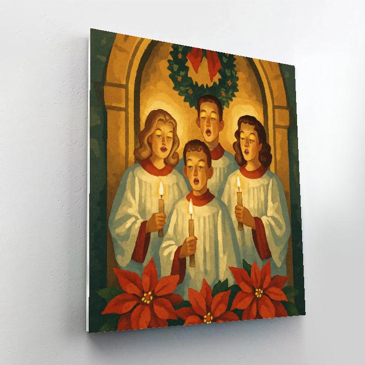 Candlelit Blessing paint by number