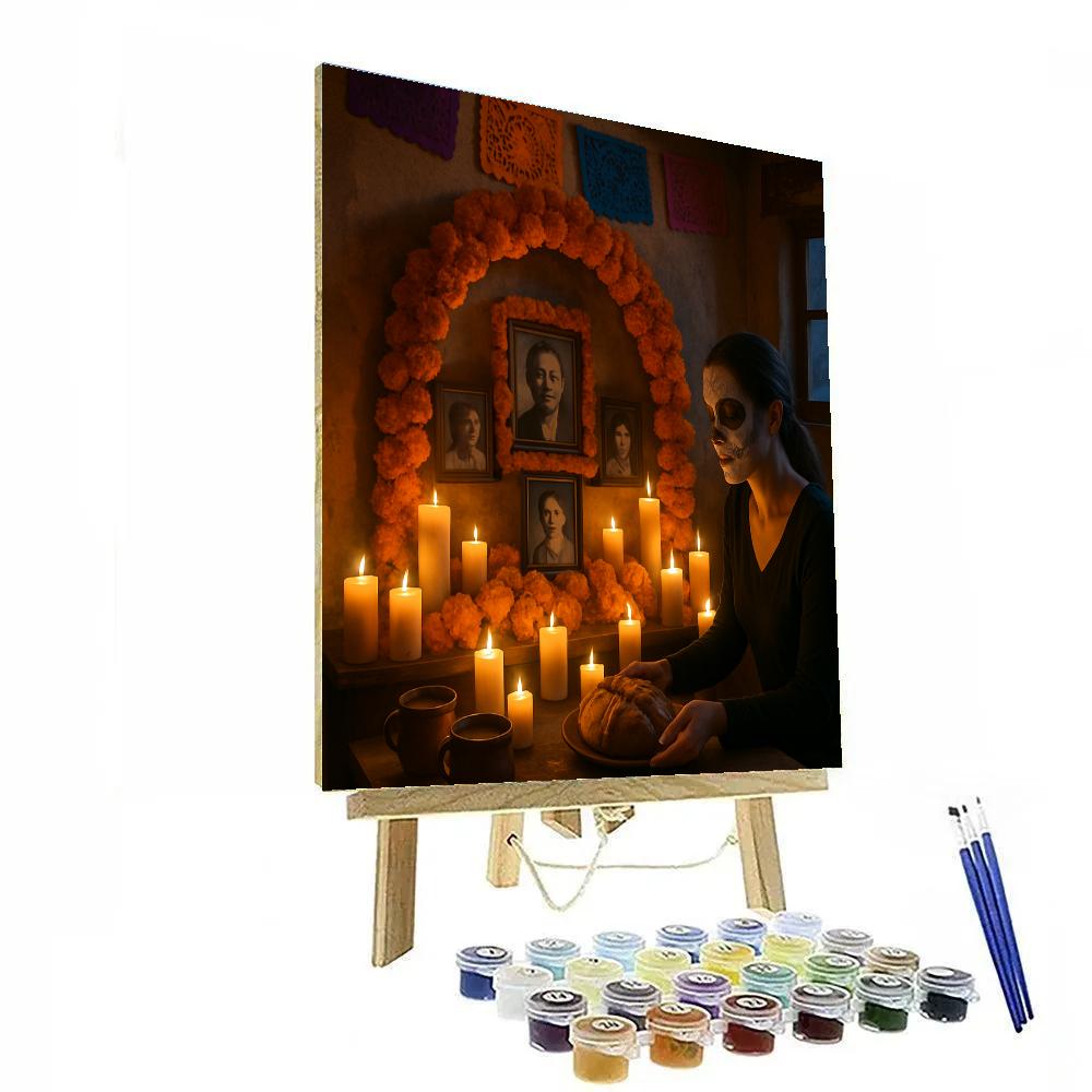 Dia De Muertos Family Ofrenda paint by number
