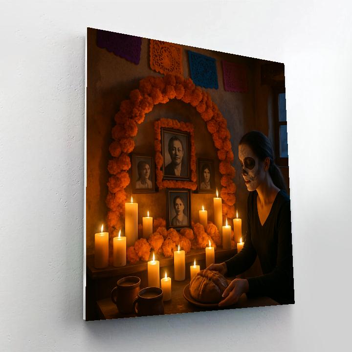Dia De Muertos Family Ofrenda paint by number