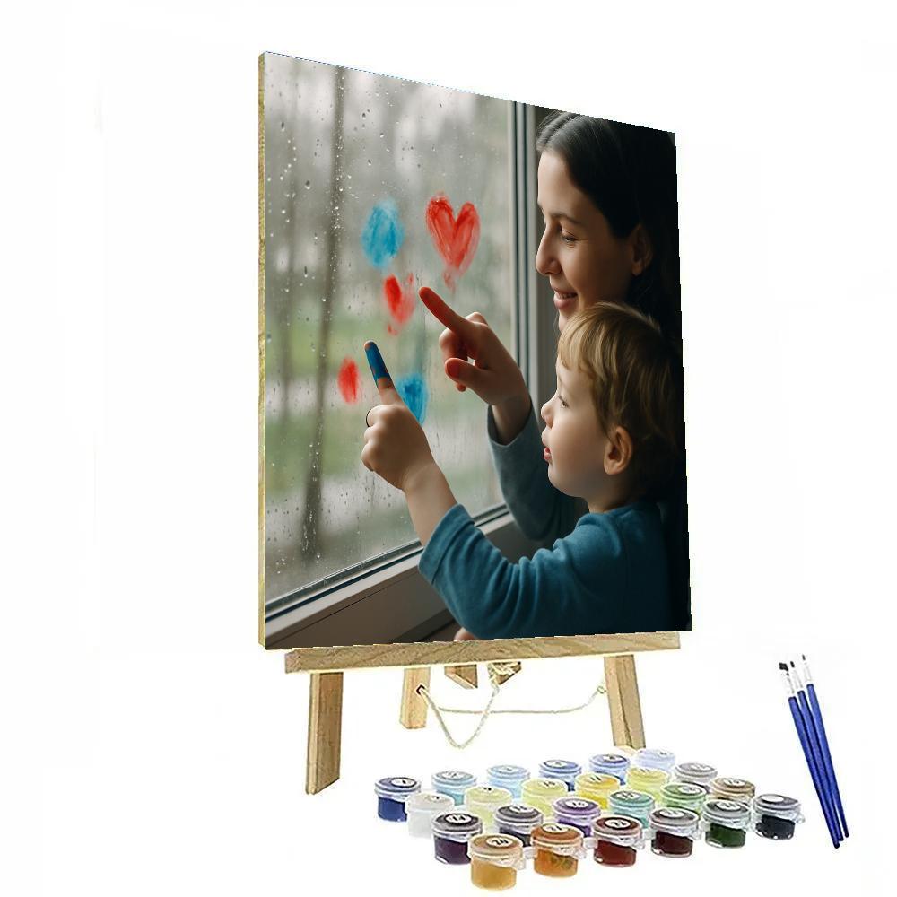 Rainy Day Window Painting paint by number