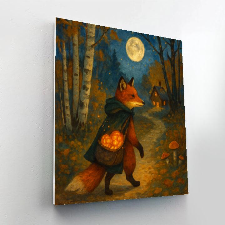 Curious Courier Of Autumn Painting by numbers kit