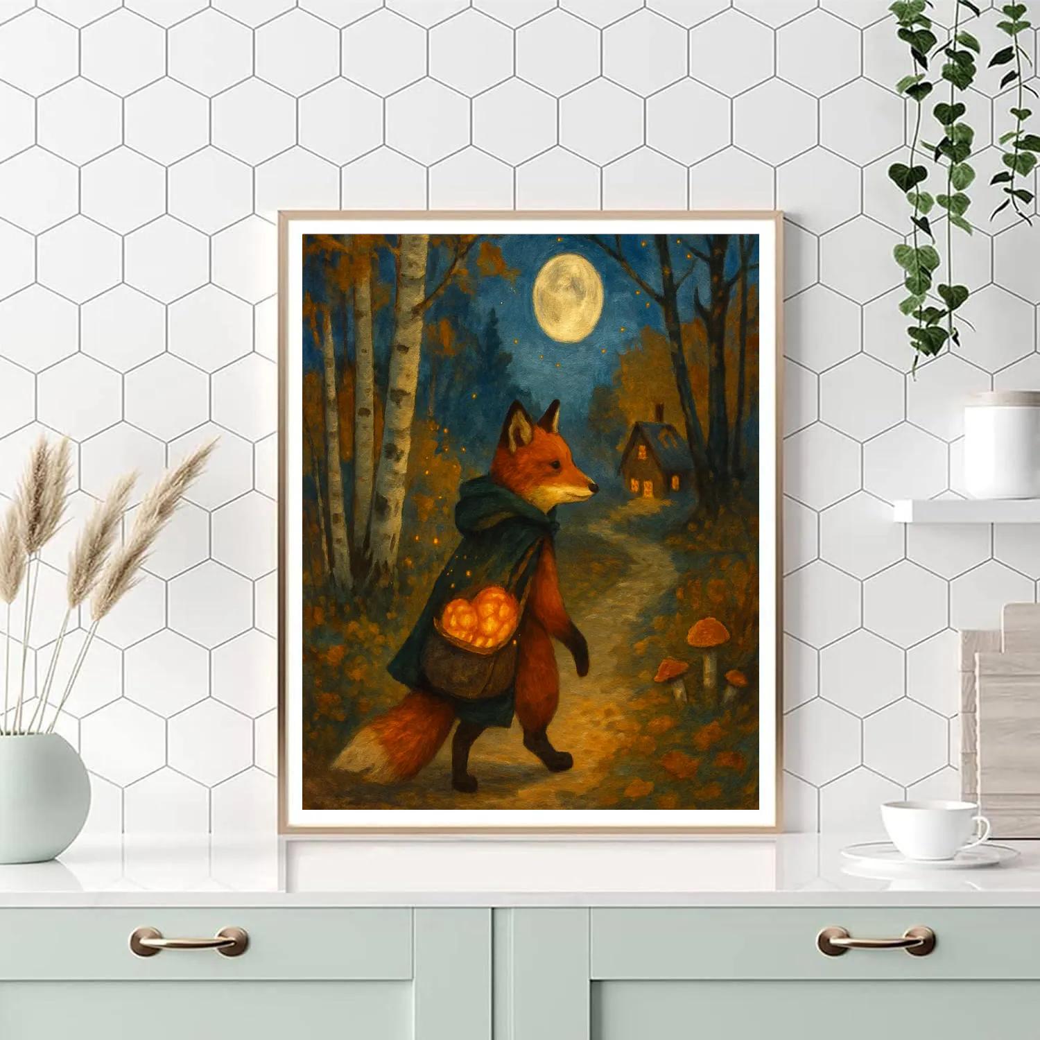 Curious Courier Of Autumn Painting by numbers kit