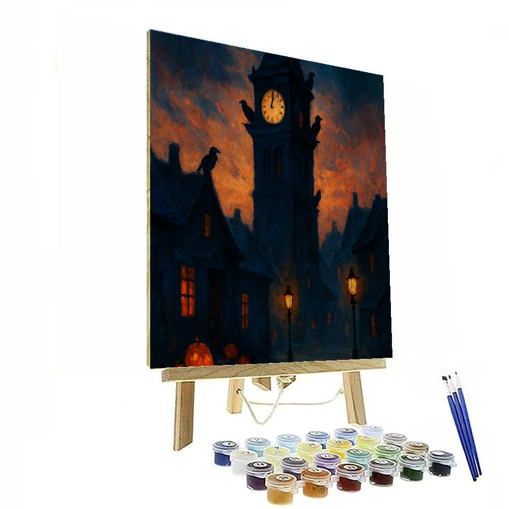 Raven Clocktower Dusk Numbered painting kits