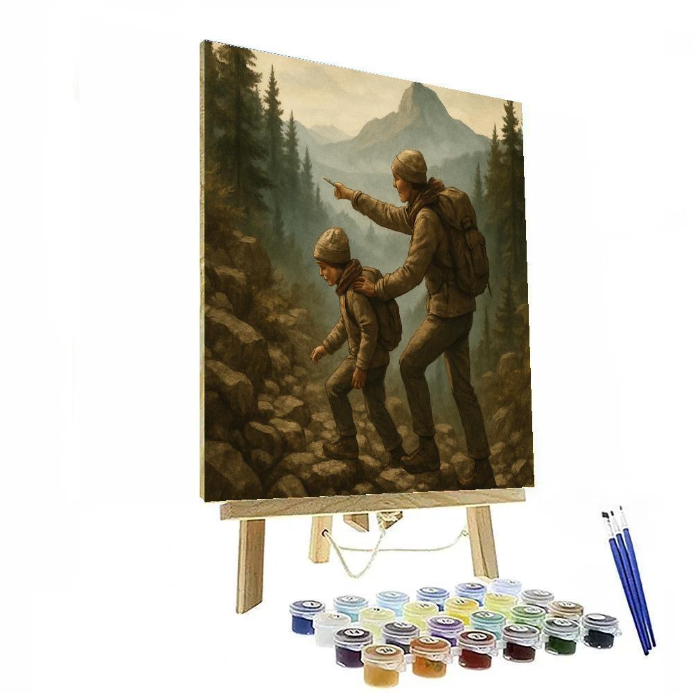 Mountain Trail Teaching painting number kit