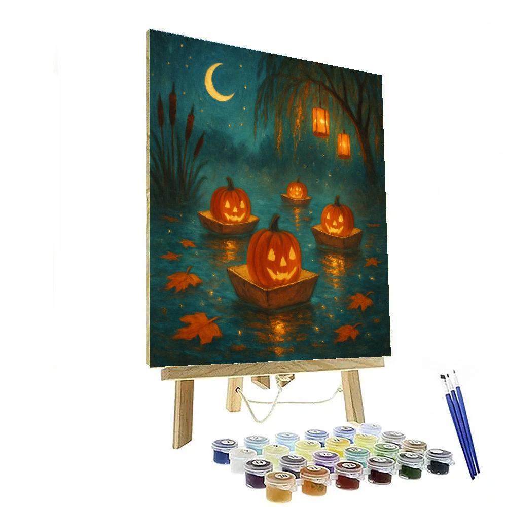 Harbor Of Little Lanterns paint by color