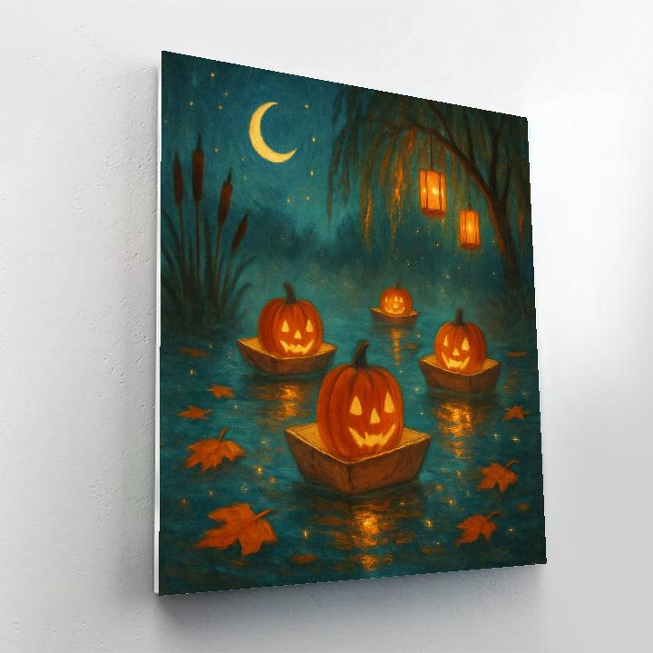 Harbor Of Little Lanterns paint by color
