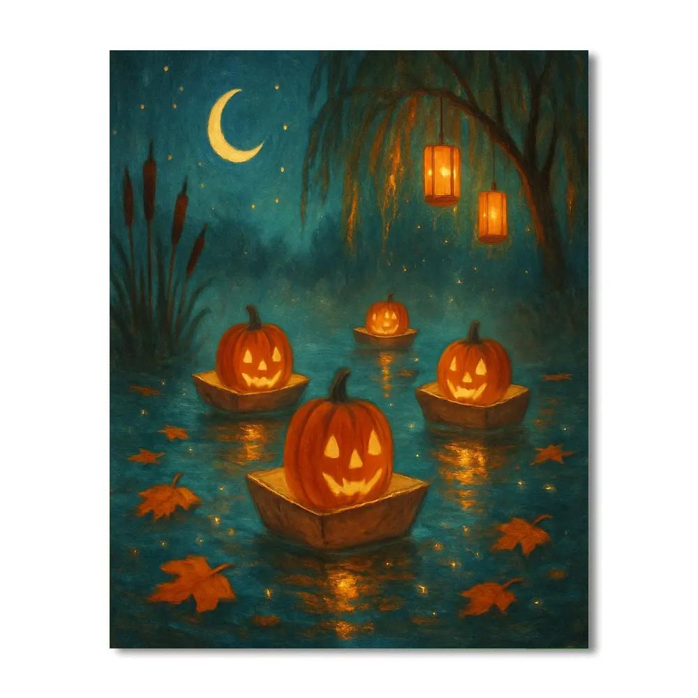 Harbor Of Little Lanterns paint by color