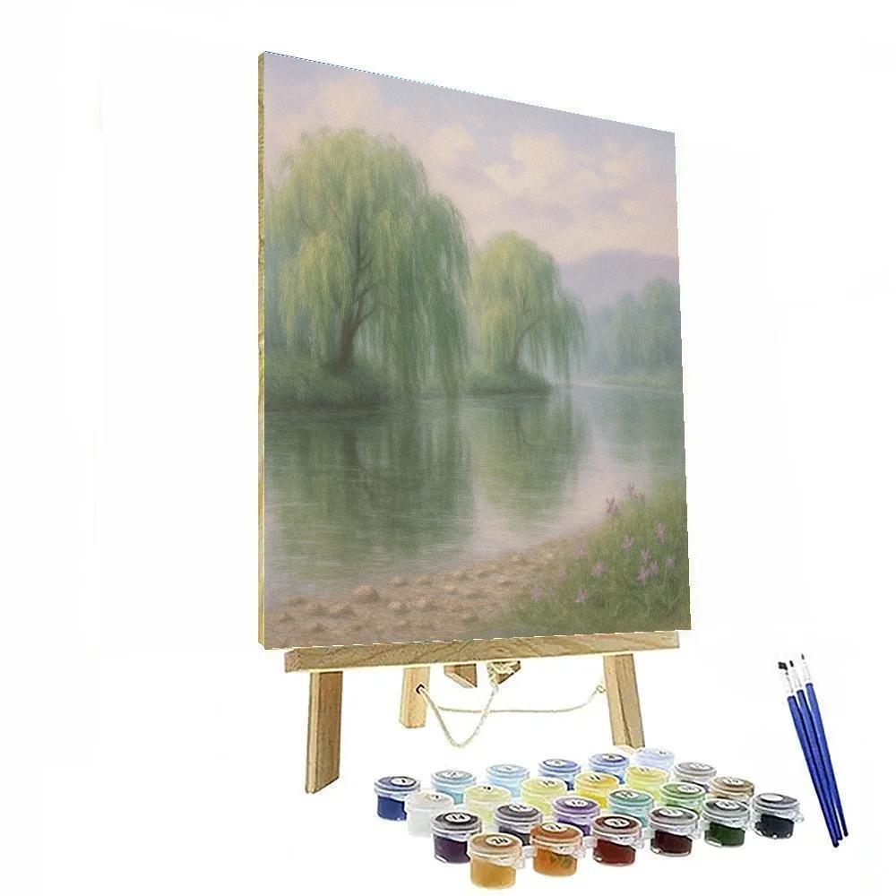 Willow Mirror Retreat DIY paint by numbers