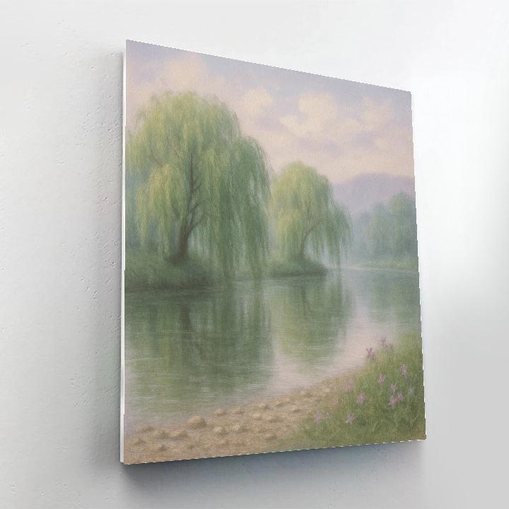 Willow Mirror Retreat DIY paint by numbers