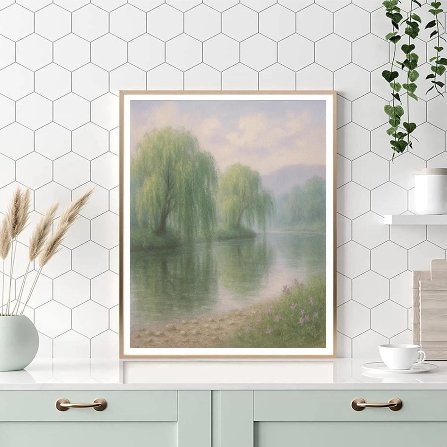 Willow Mirror Retreat DIY paint by numbers