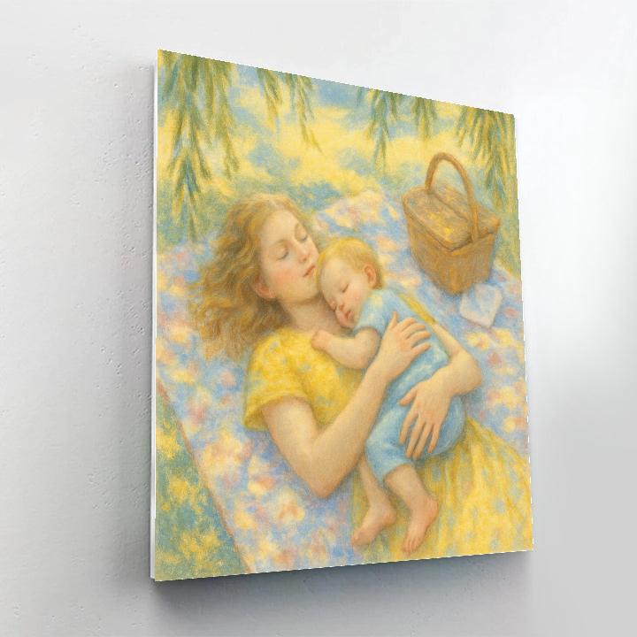 Picnic Blanket Lullaby Paint by numbers art