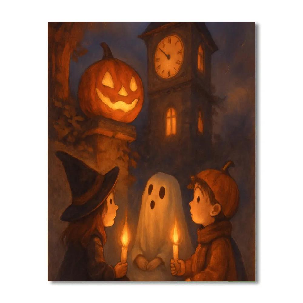 Clocktower Pumpkin Serenade paint by color