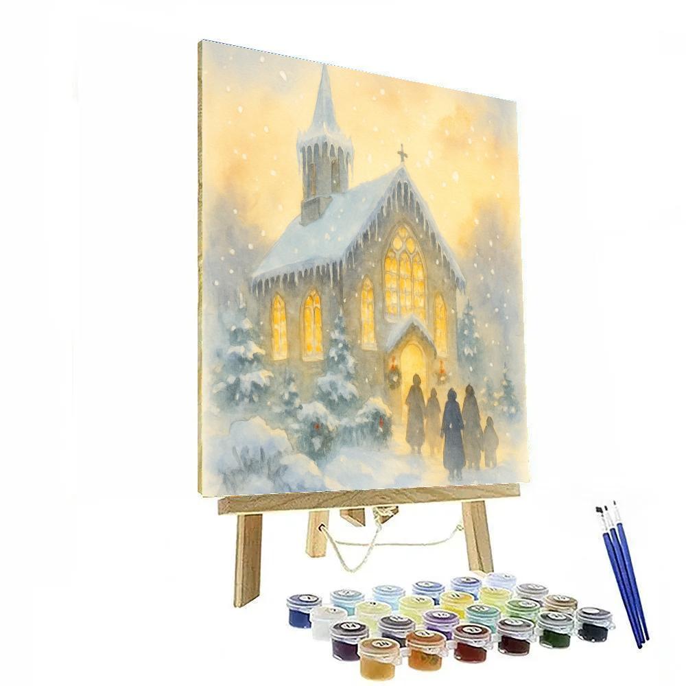 Icicle Cathedral Eve paint by number