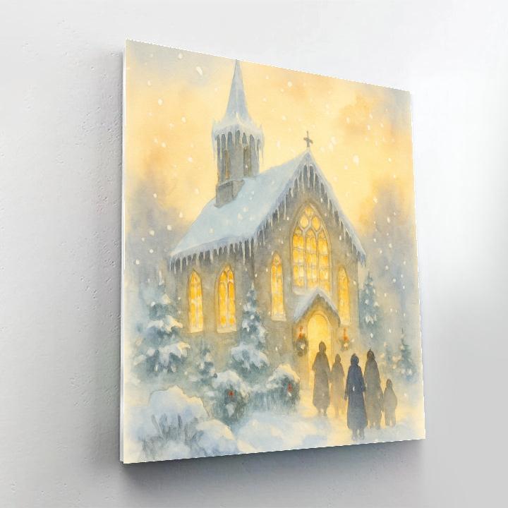 Icicle Cathedral Eve paint by number