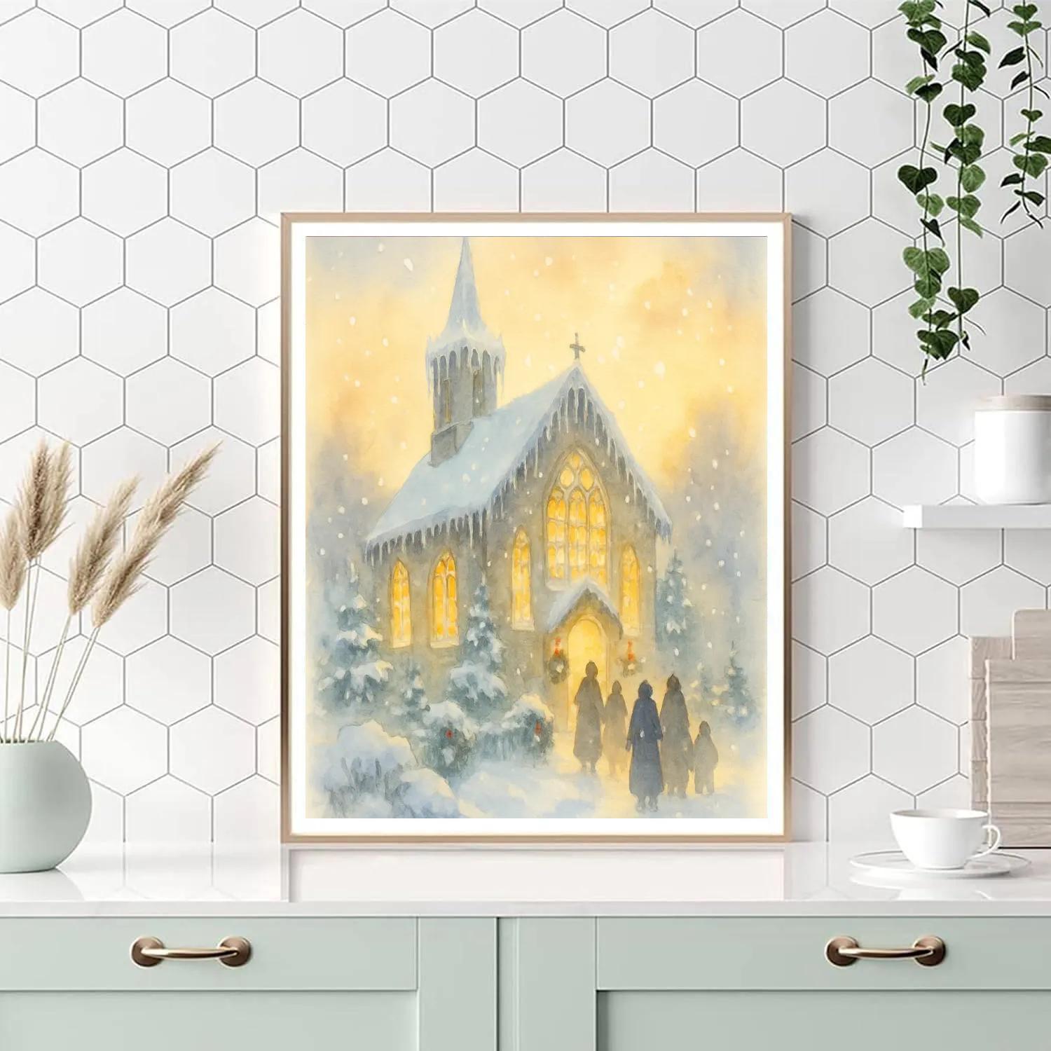 Icicle Cathedral Eve paint by number