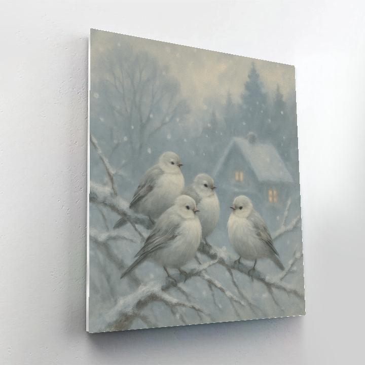 Snow Finch Hearth Branch paint by color