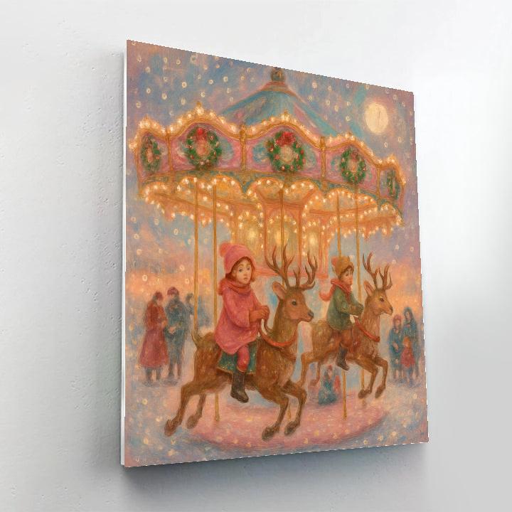 Frosted Carousel Twilight Paint by numbers kits