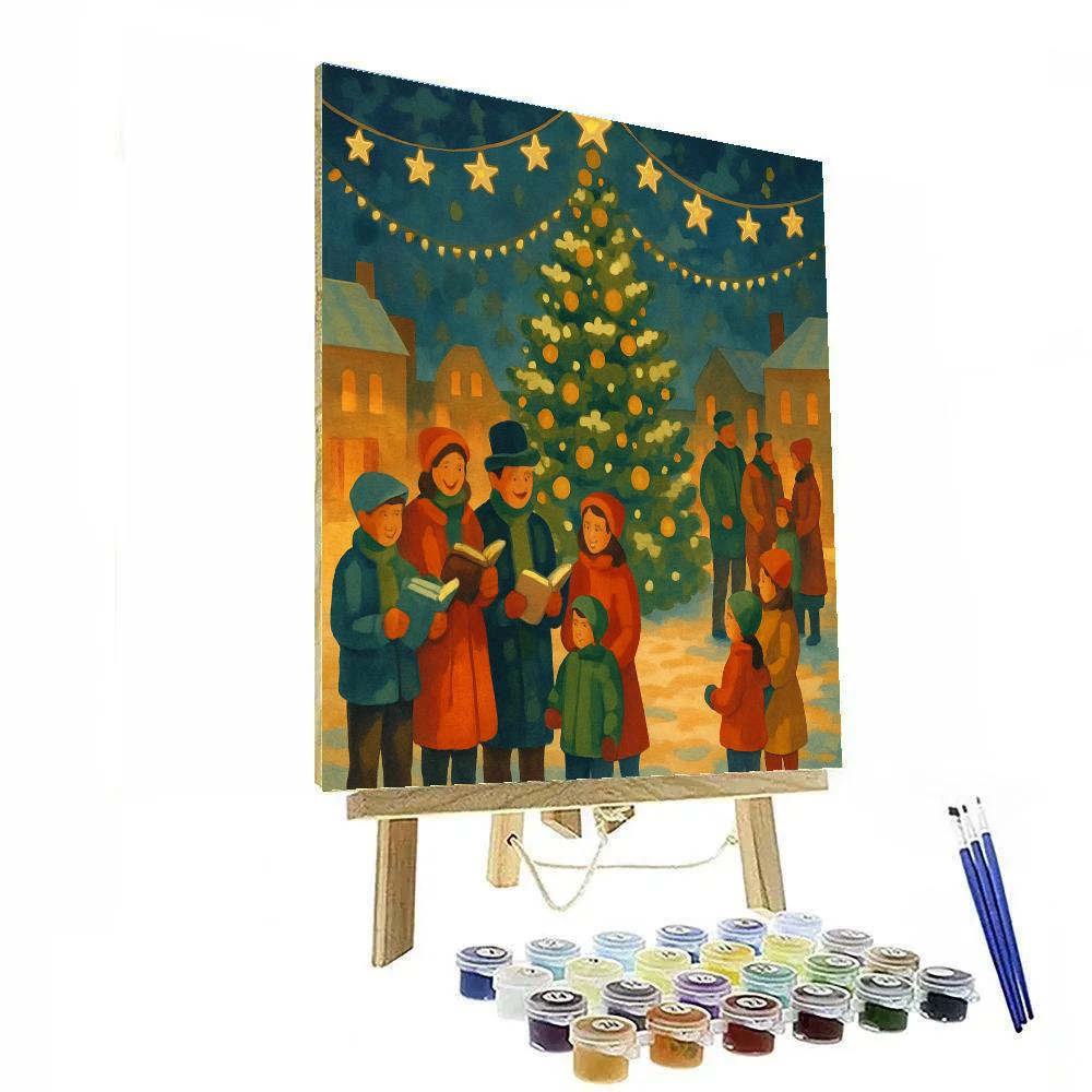 Stars Over The Square painting number kit