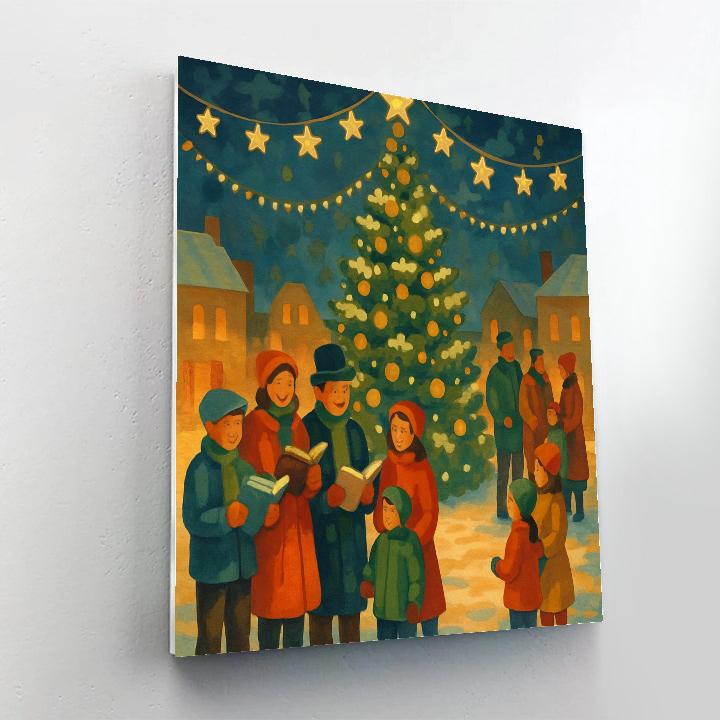 Stars Over The Square painting number kit