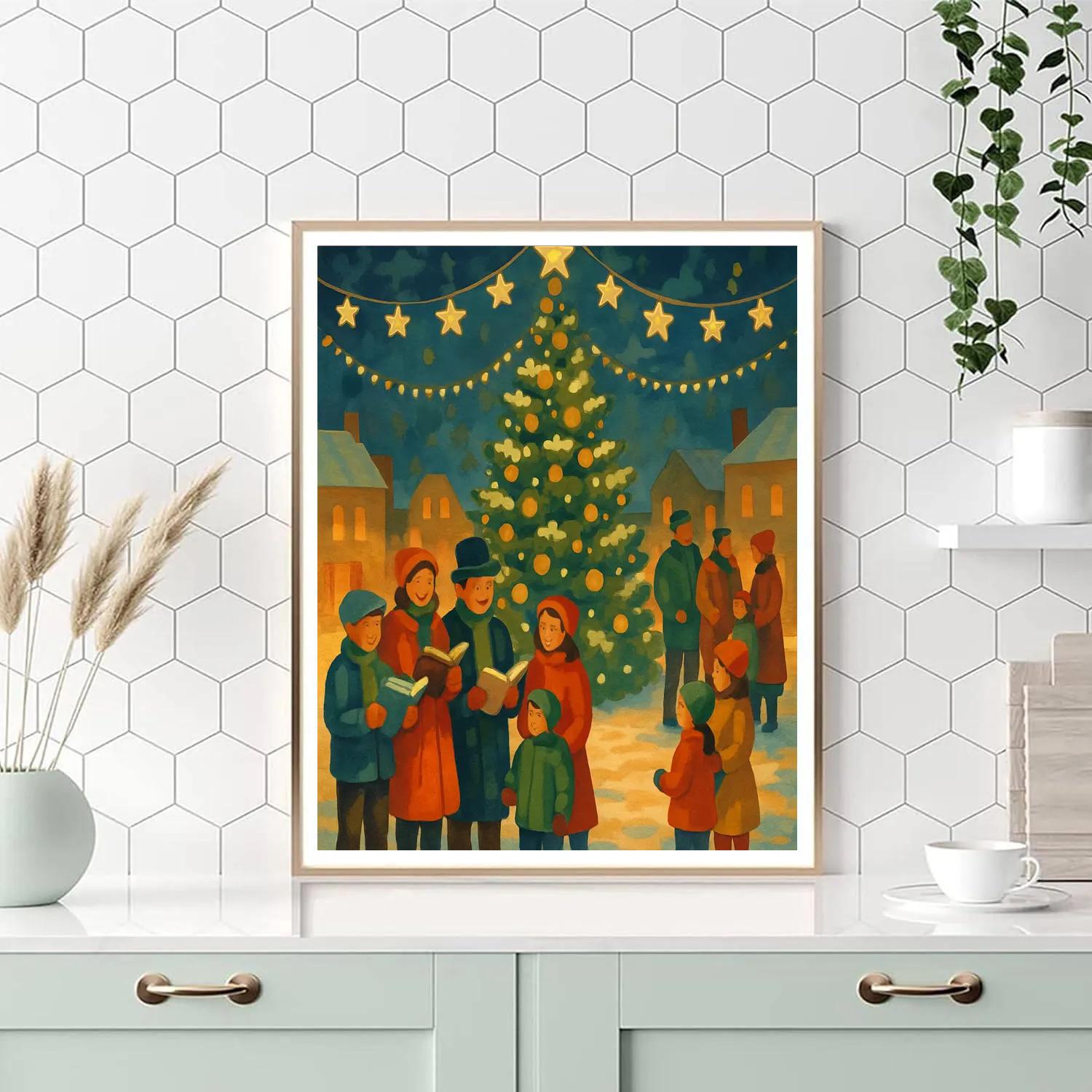 Stars Over The Square painting number kit