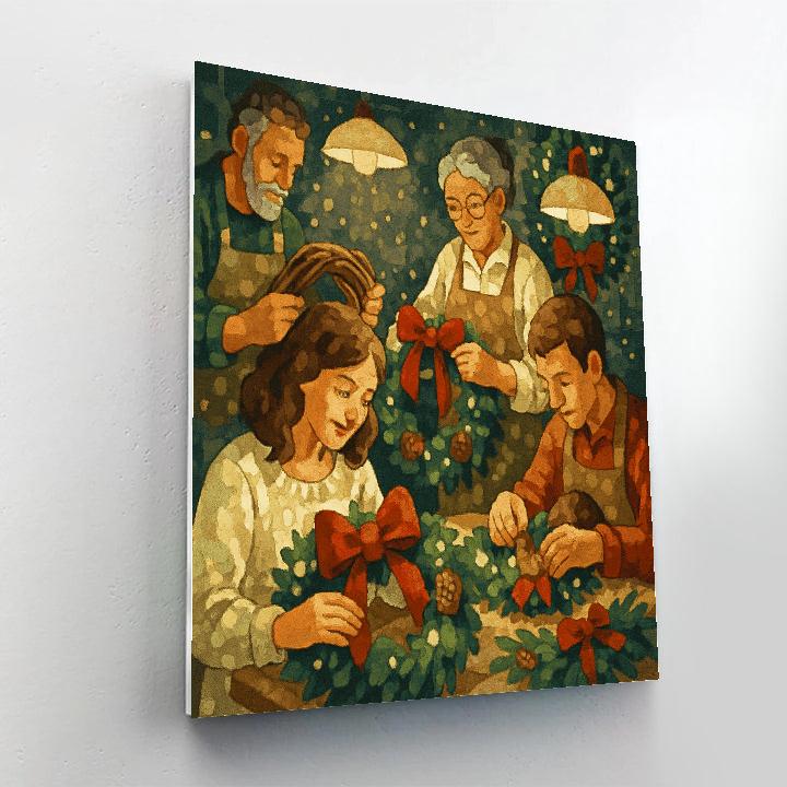 Wreathmakers Workshop Paint by numbers art