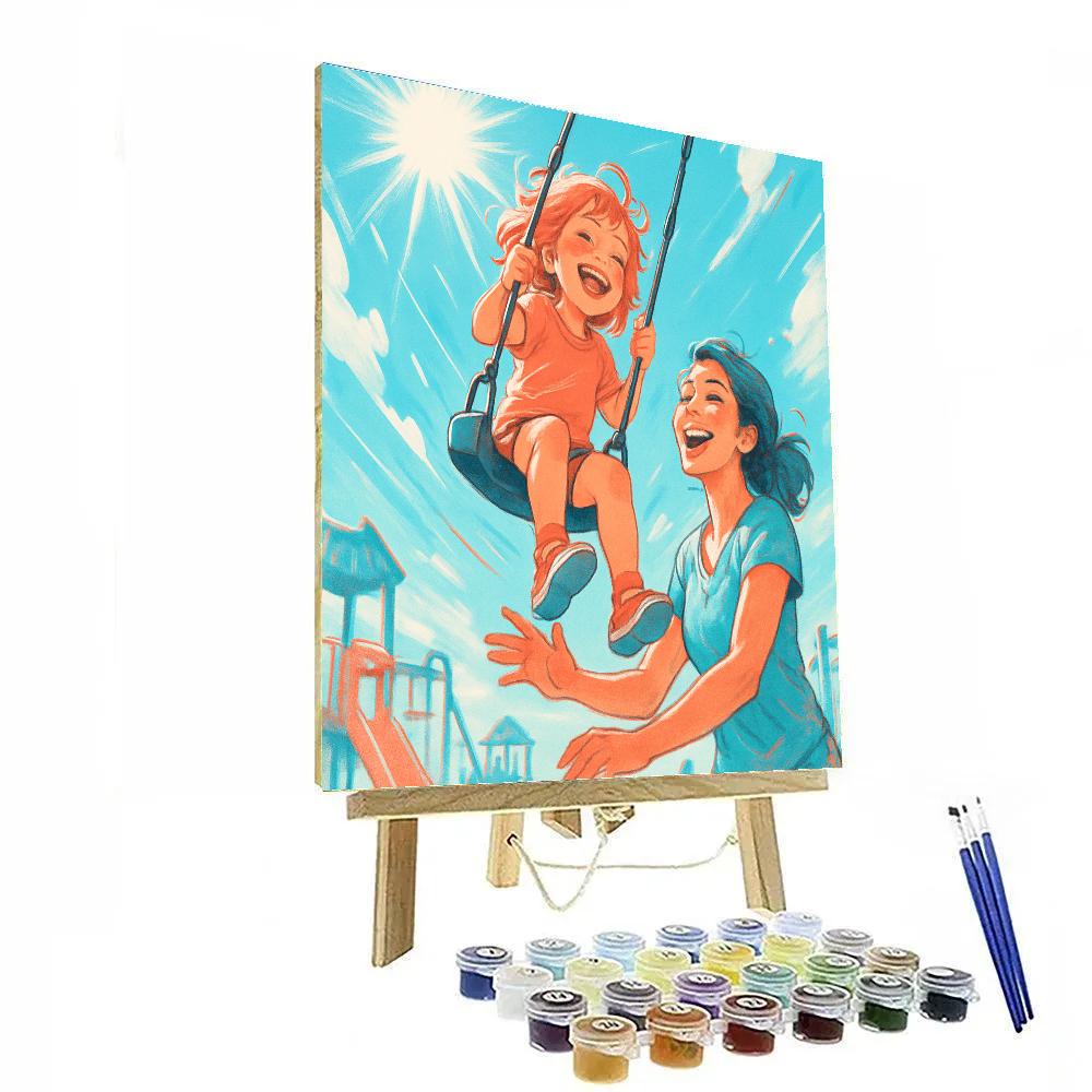 Playground Swing Serenade paint by color