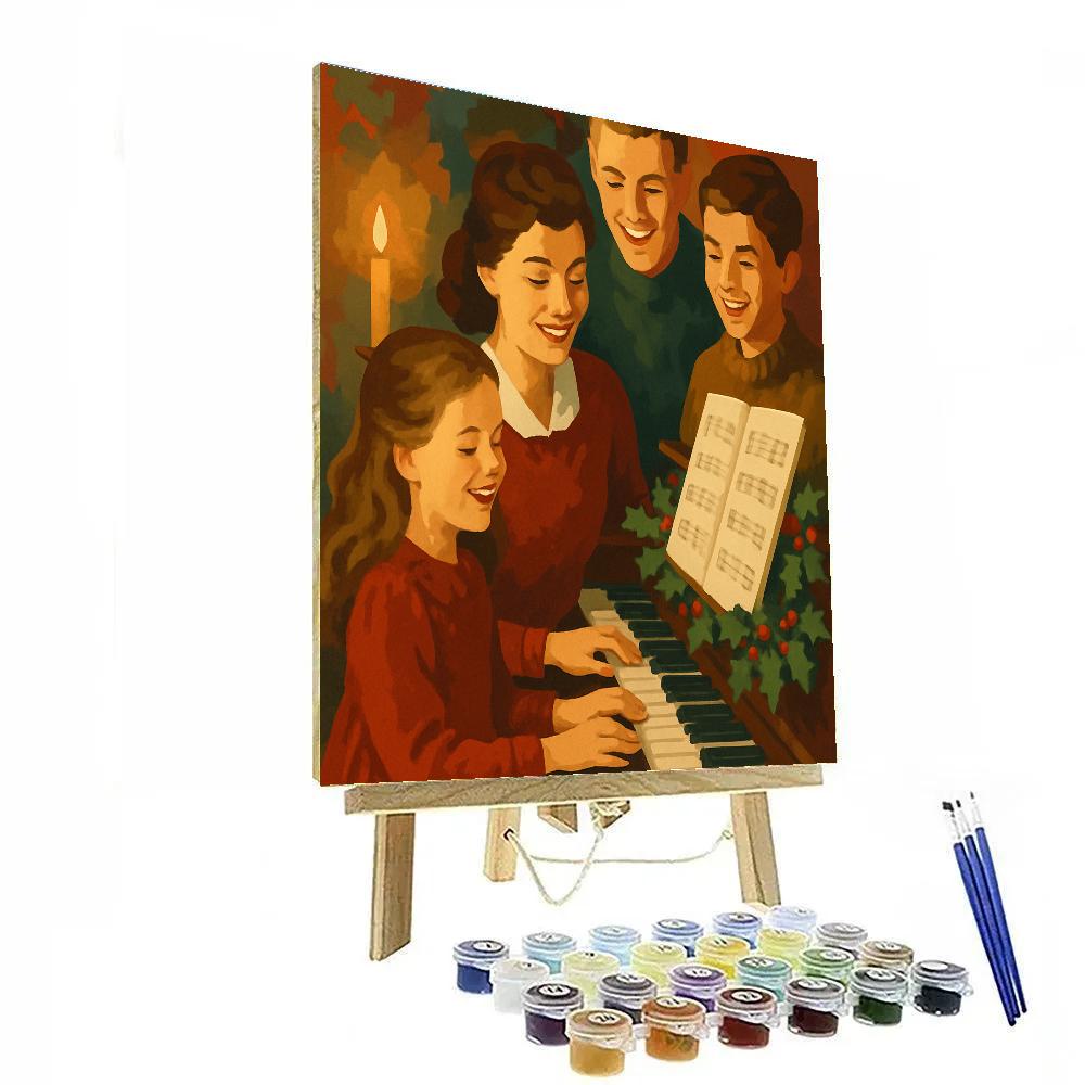 Piano Beneath Holly painting number kit