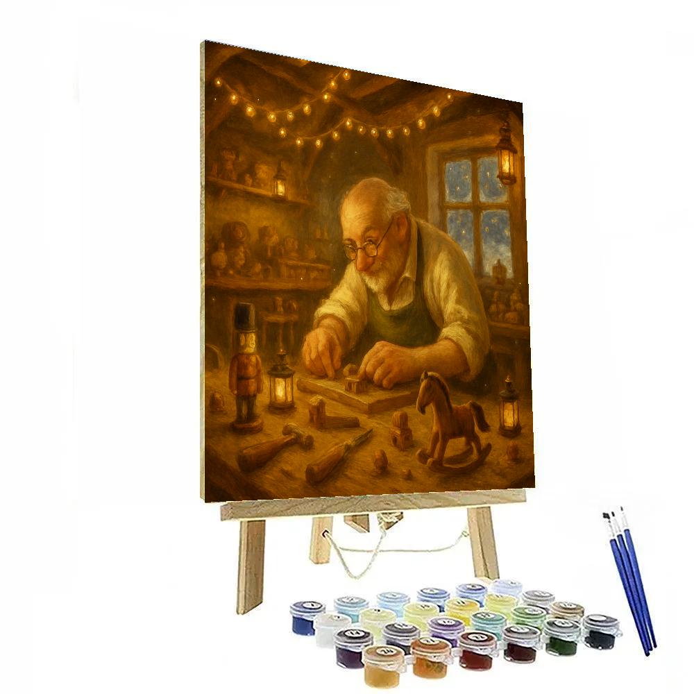 Toymakers Midnight Workshop DIY paint by numbers