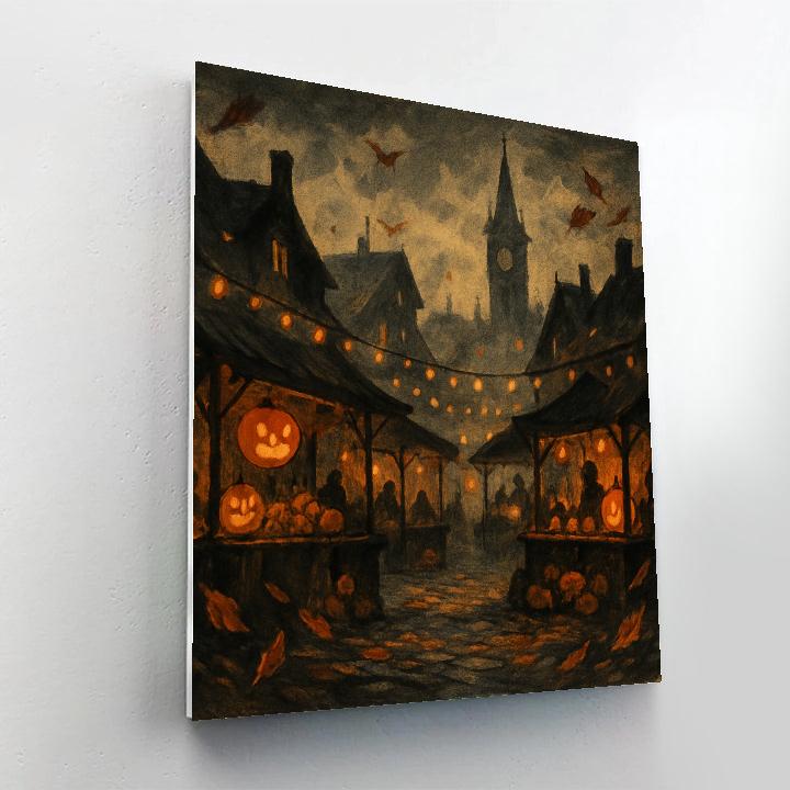 Cobblestone Lantern Market painting number kit