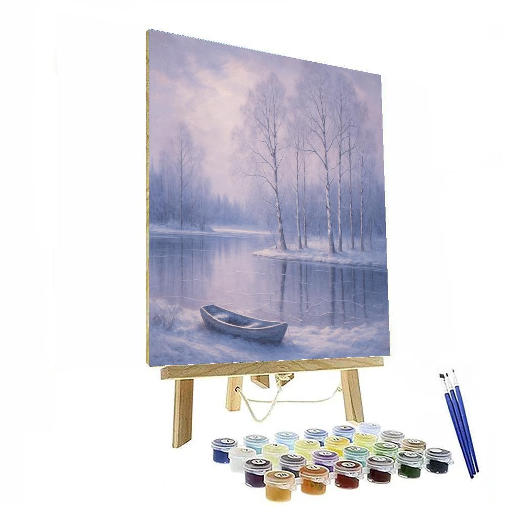 Frozen Mirror Lake Painting by numbers kit