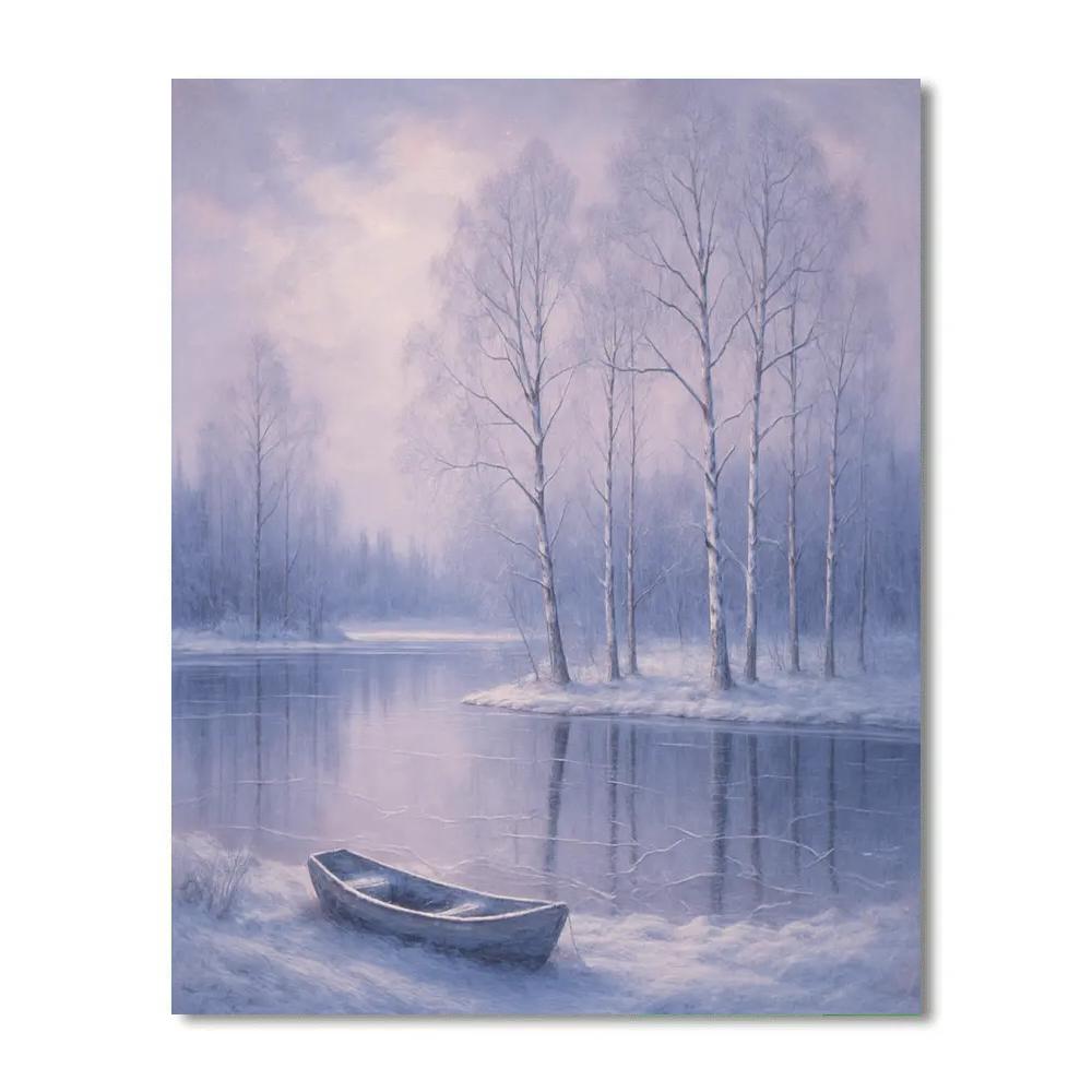 Frozen Mirror Lake Painting by numbers kit