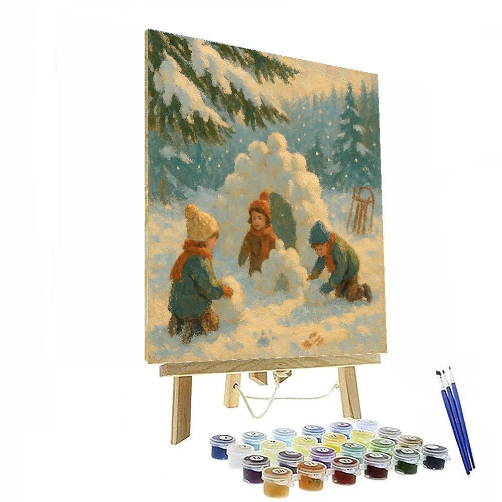 Children Of The Snowfield Number painting