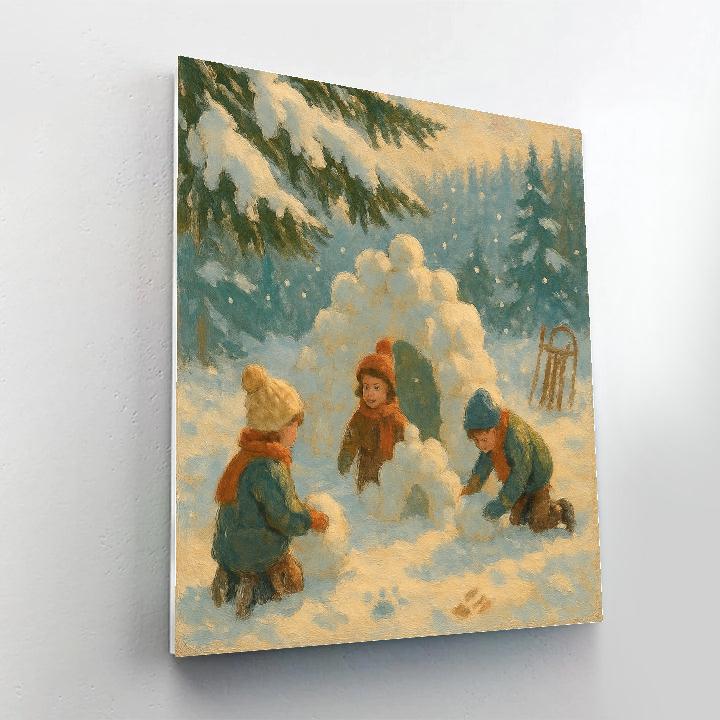 Children Of The Snowfield Number painting