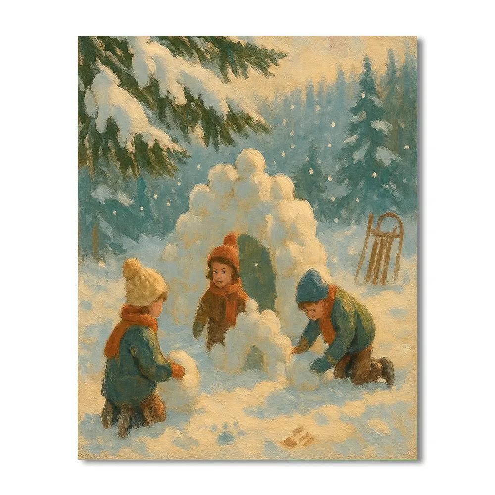 Children Of The Snowfield Number painting