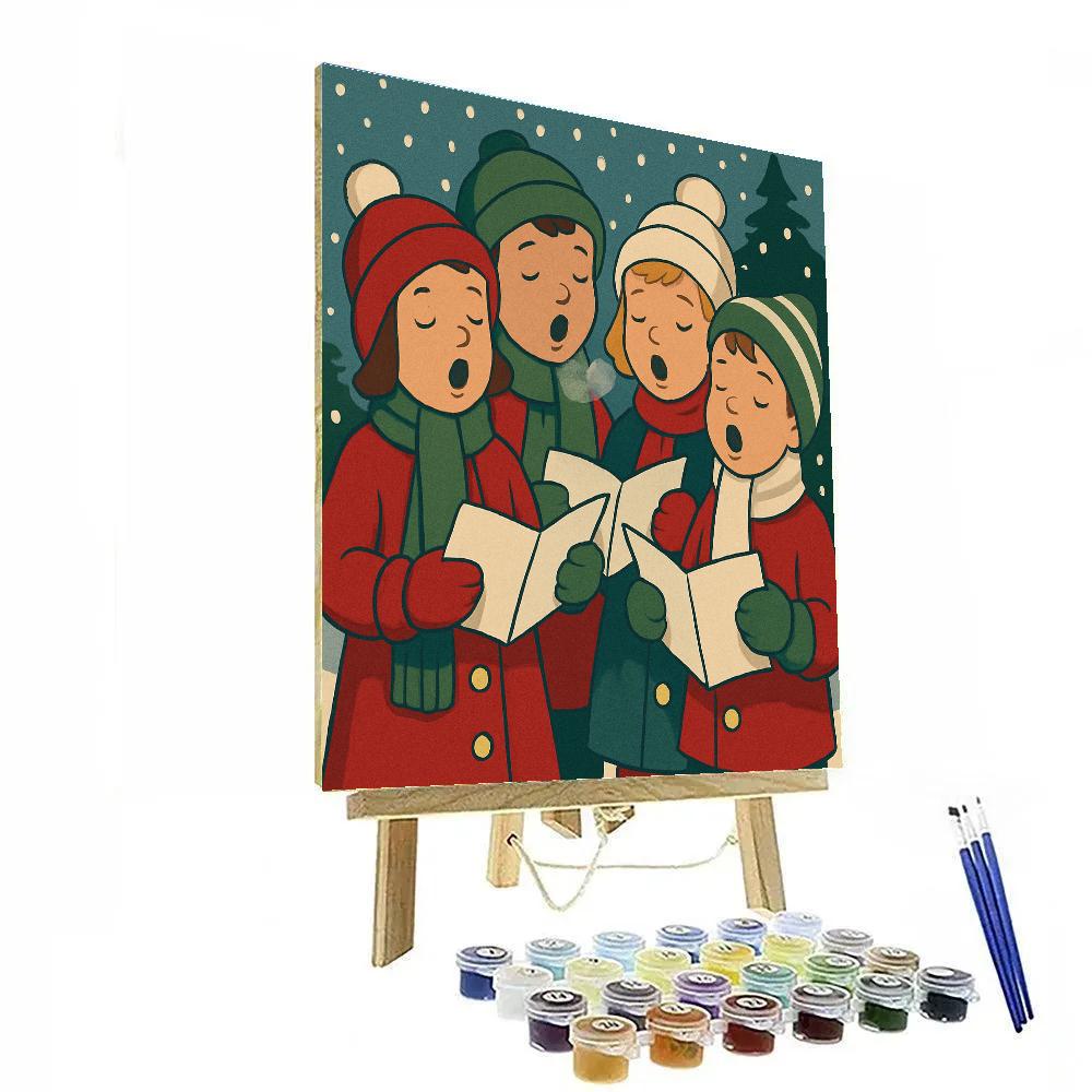 Childrens Snow Choir Number painting
