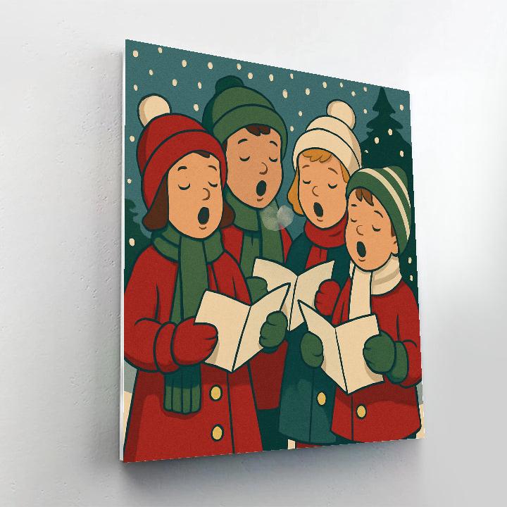 Childrens Snow Choir Number painting