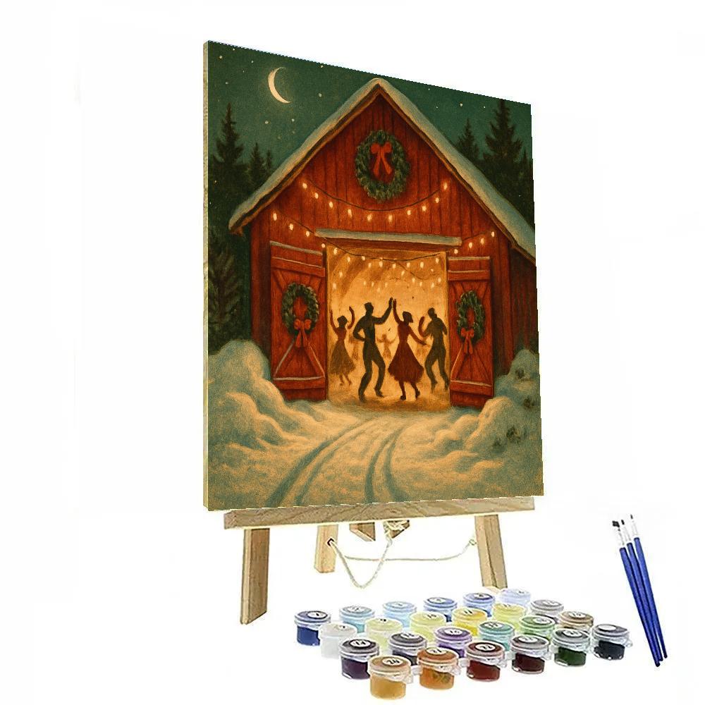 Festive Barn Dance Evening Paint by numbers kits