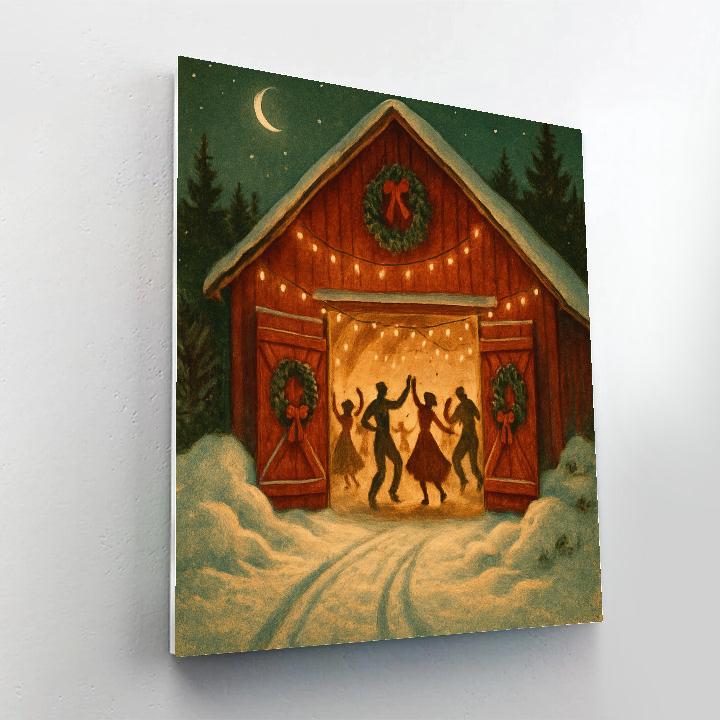 Festive Barn Dance Evening Paint by numbers kits