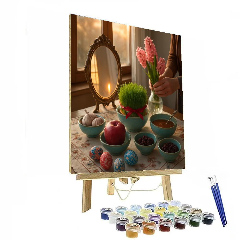 Nowruz Haft Seen Table Paint by numbers kits