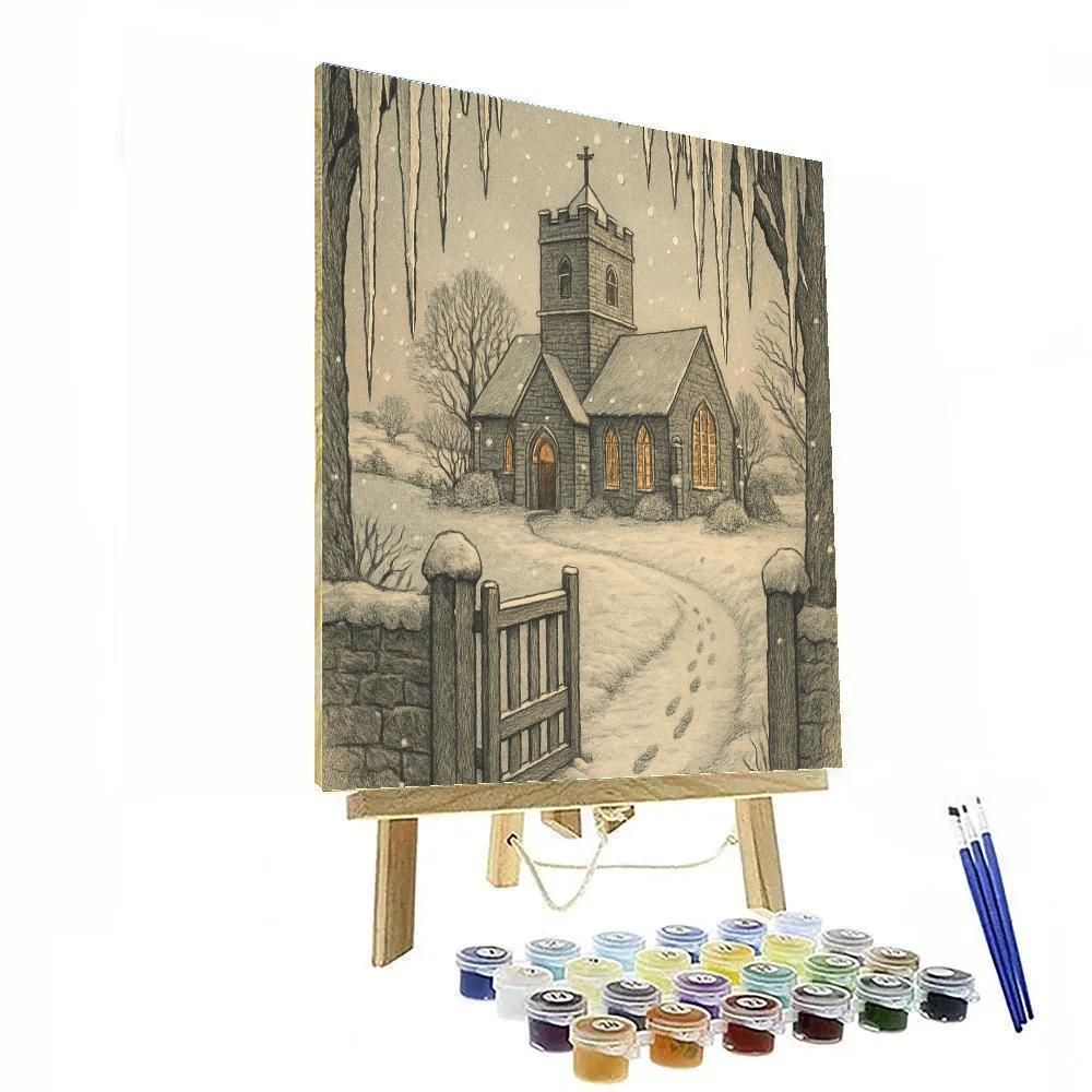 Icicle Cathedral painting number kit