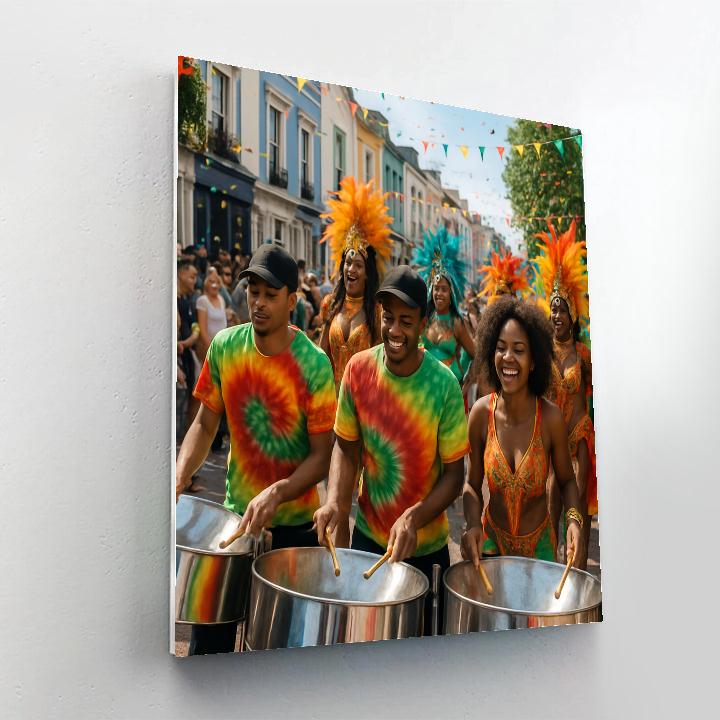 Notting Hill Carnival Street Parade paint by color