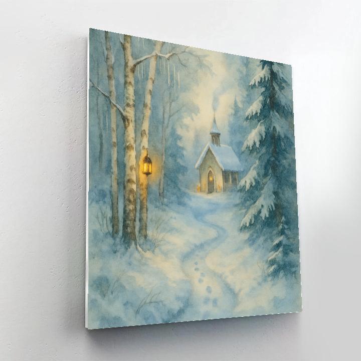 Quiet Chapel Path Number painting