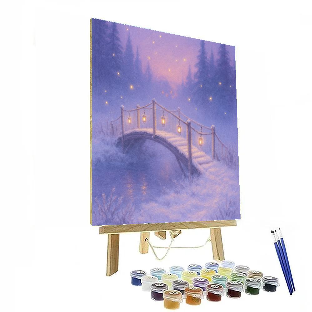 Frost Fairytale Bridge Paint by numbers art