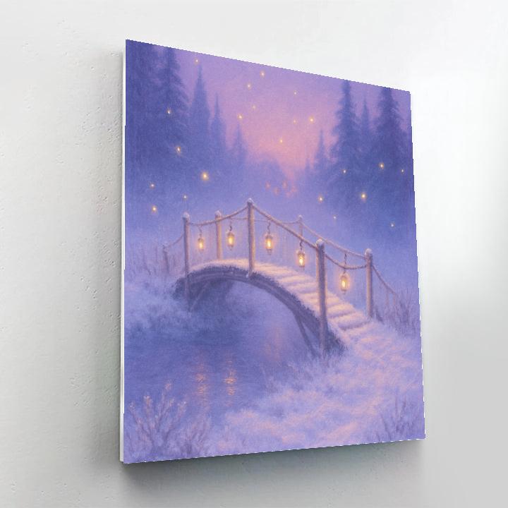 Frost Fairytale Bridge Paint by numbers art